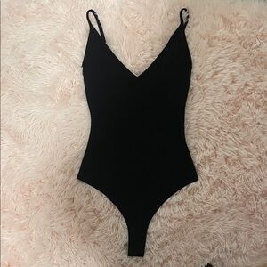 Garage Black Soft V-Neck Top